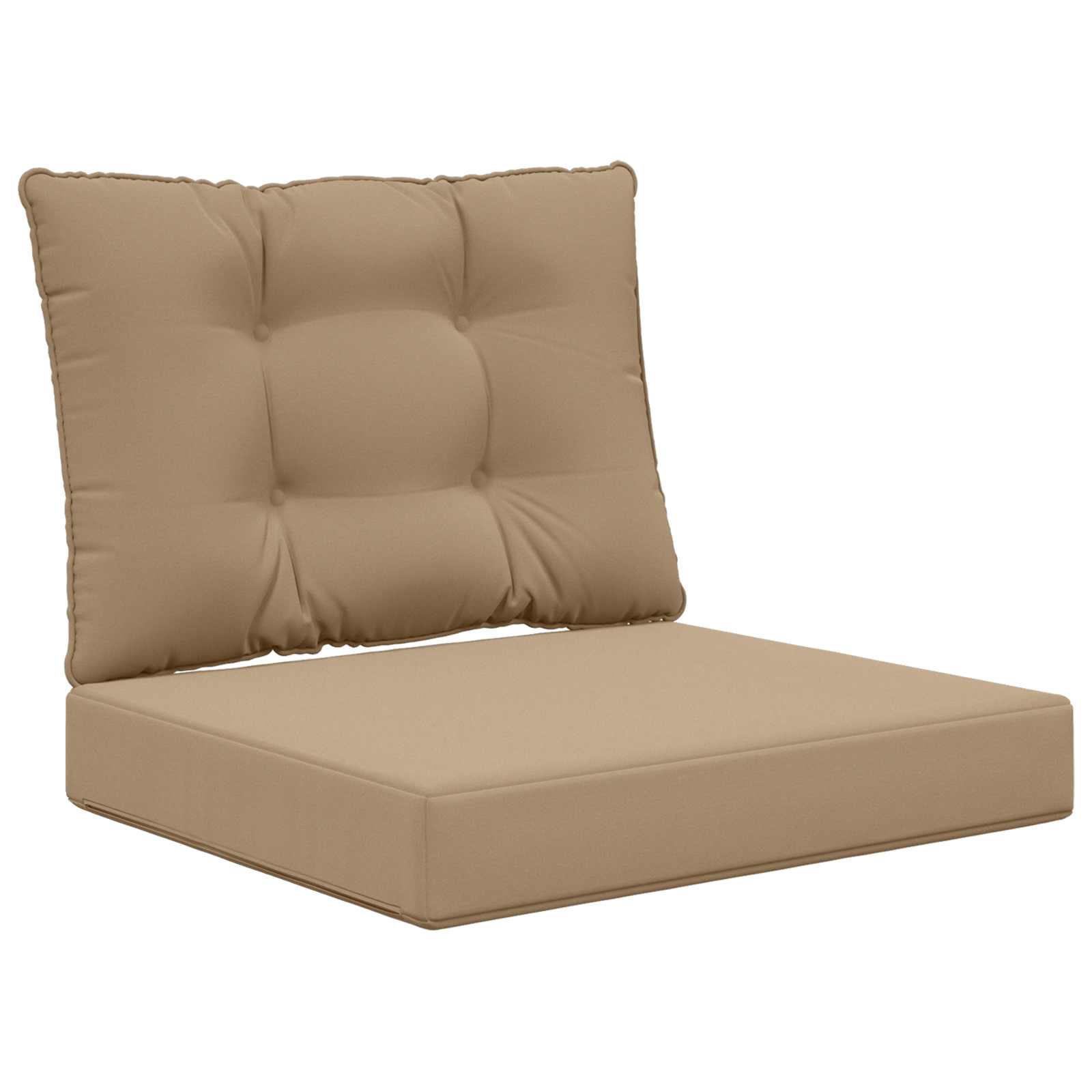 Μαξιλάρι Καναπέ Εξωτερικού Χώρου 2 pcs Taupe Πολυεστέρας - Pakobazaar