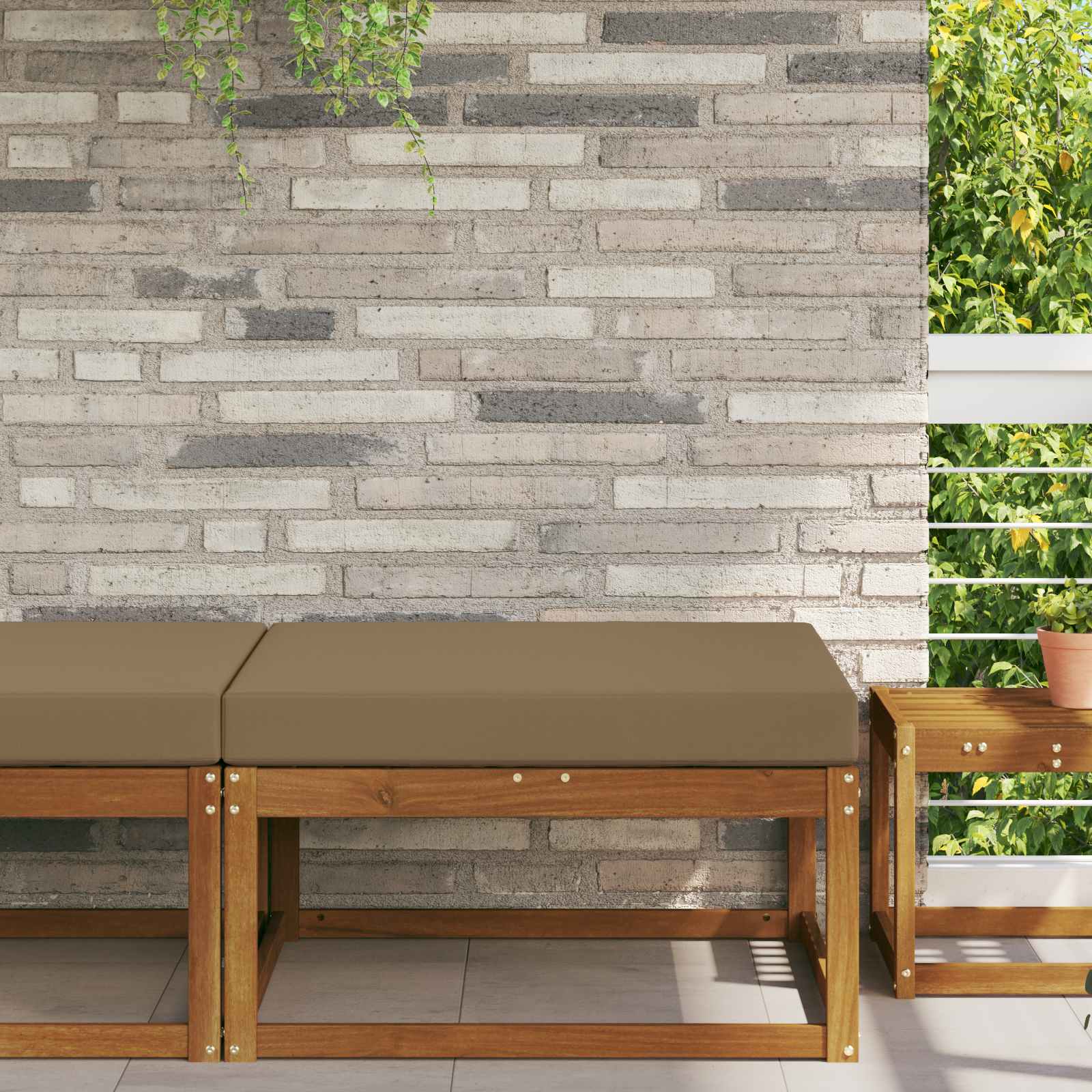 Μαξιλάρι Καναπέ Εξωτερικού Χώρου Taupe 80 x 80 x 8 εκ - Pakobazaar