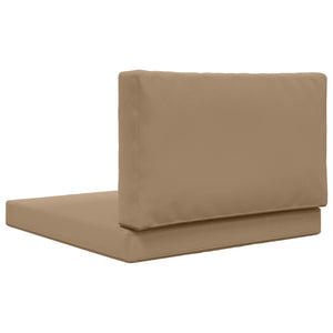 Μαξιλάρι Καναπέ Εξωτερικού Χώρου 2 pcs Taupe Πολυεστέρας - Pakobazaar