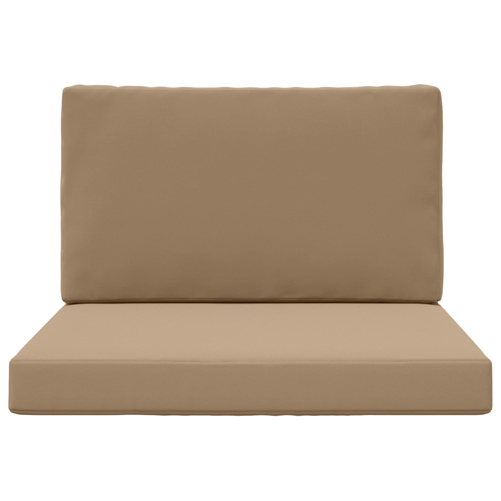 Μαξιλάρι Καναπέ Εξωτερικού Χώρου 2 pcs Taupe Πολυεστέρας - Pakobazaar