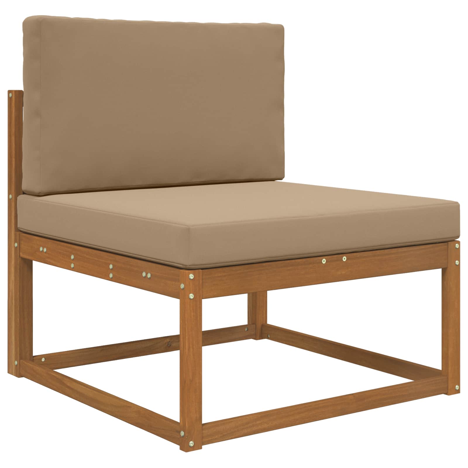 Μαξιλάρι Καναπέ Εξωτερικού Χώρου 2 pcs Taupe Πολυεστέρας - Pakobazaar