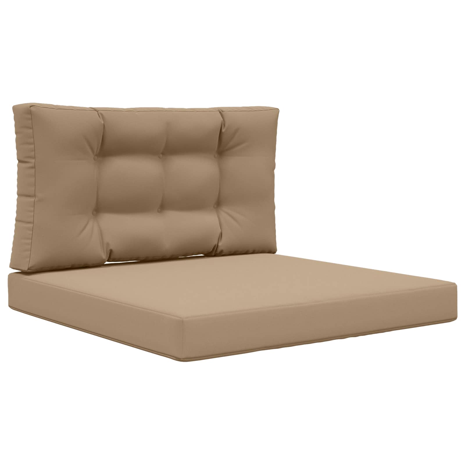 Μαξιλάρι Καναπέ Εξωτερικού Χώρου 2 pcs Taupe Πολυεστέρας - Pakobazaar