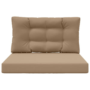 Μαξιλάρι Καναπέ Εξωτερικού Χώρου 2 pcs Taupe Πολυεστέρας - Pakobazaar