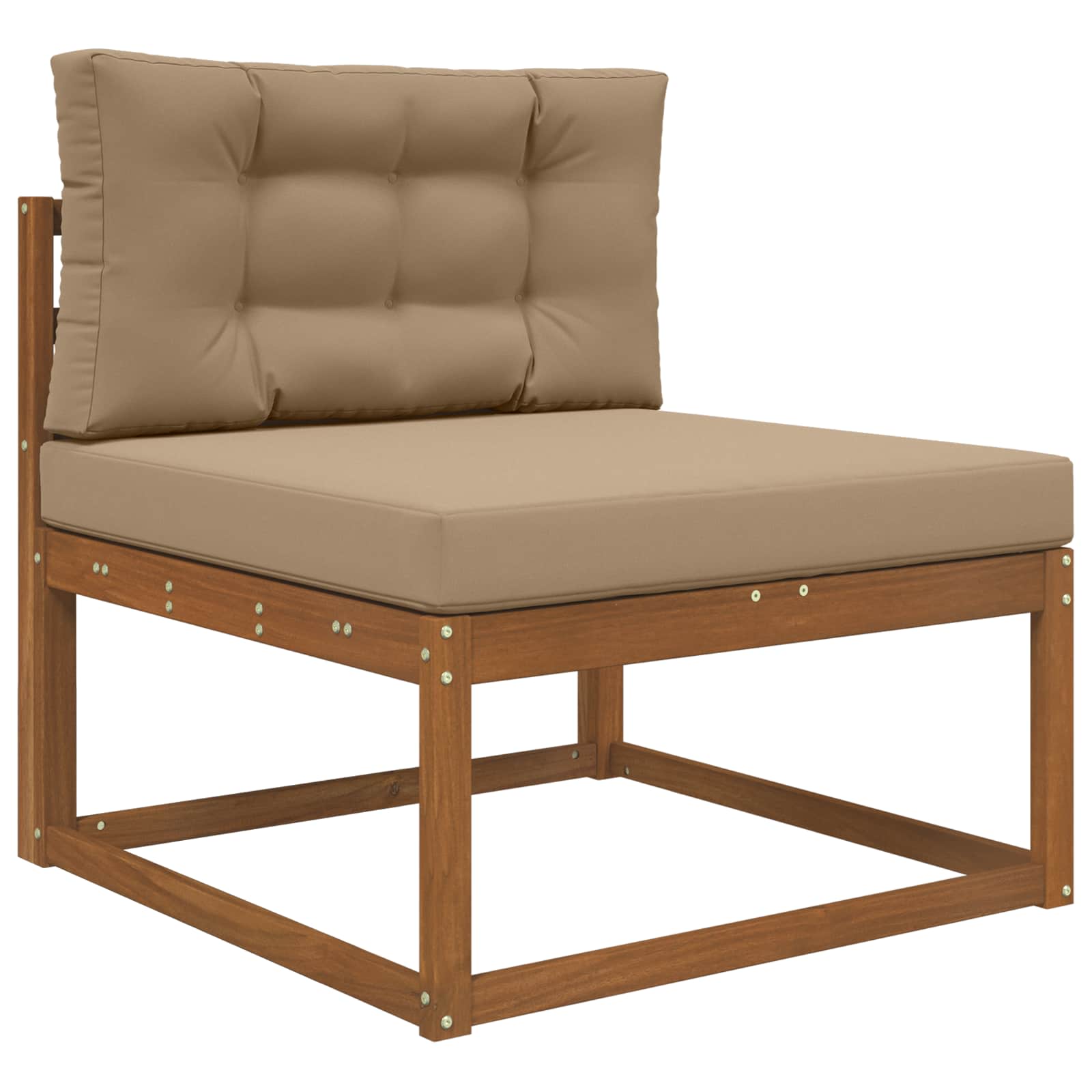 Μαξιλάρι Καναπέ Εξωτερικού Χώρου 2 pcs Taupe Πολυεστέρας - Pakobazaar