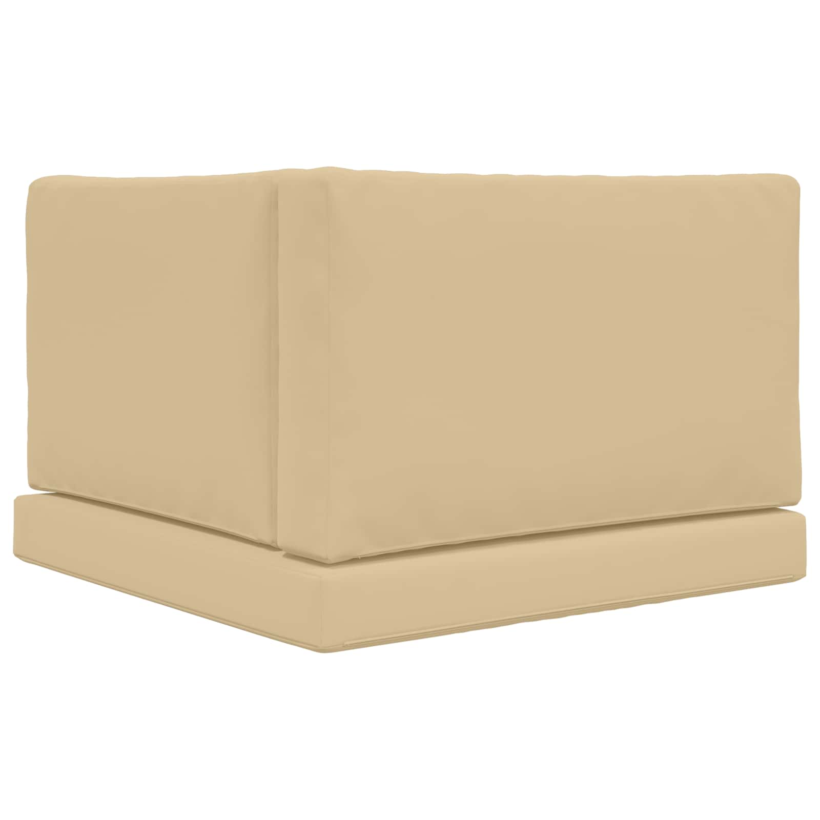 Μαξιλάρι Καναπέ Εξωτερικού Χώρου 3 pcs Μπεζ Πολυεστέρας - Pakobazaar