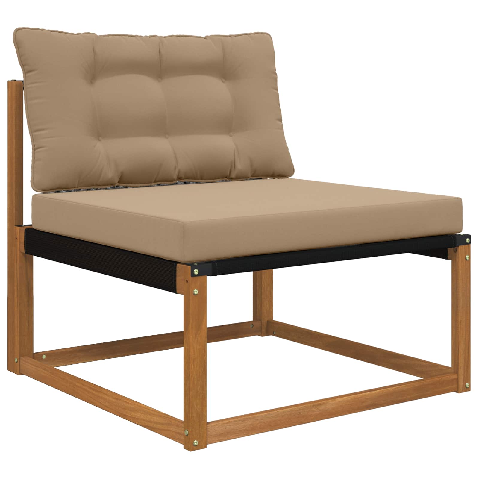 Μαξιλάρι Καναπέ Εξωτερικού Χώρου 2 pcs Taupe Πολυεστέρας - Pakobazaar
