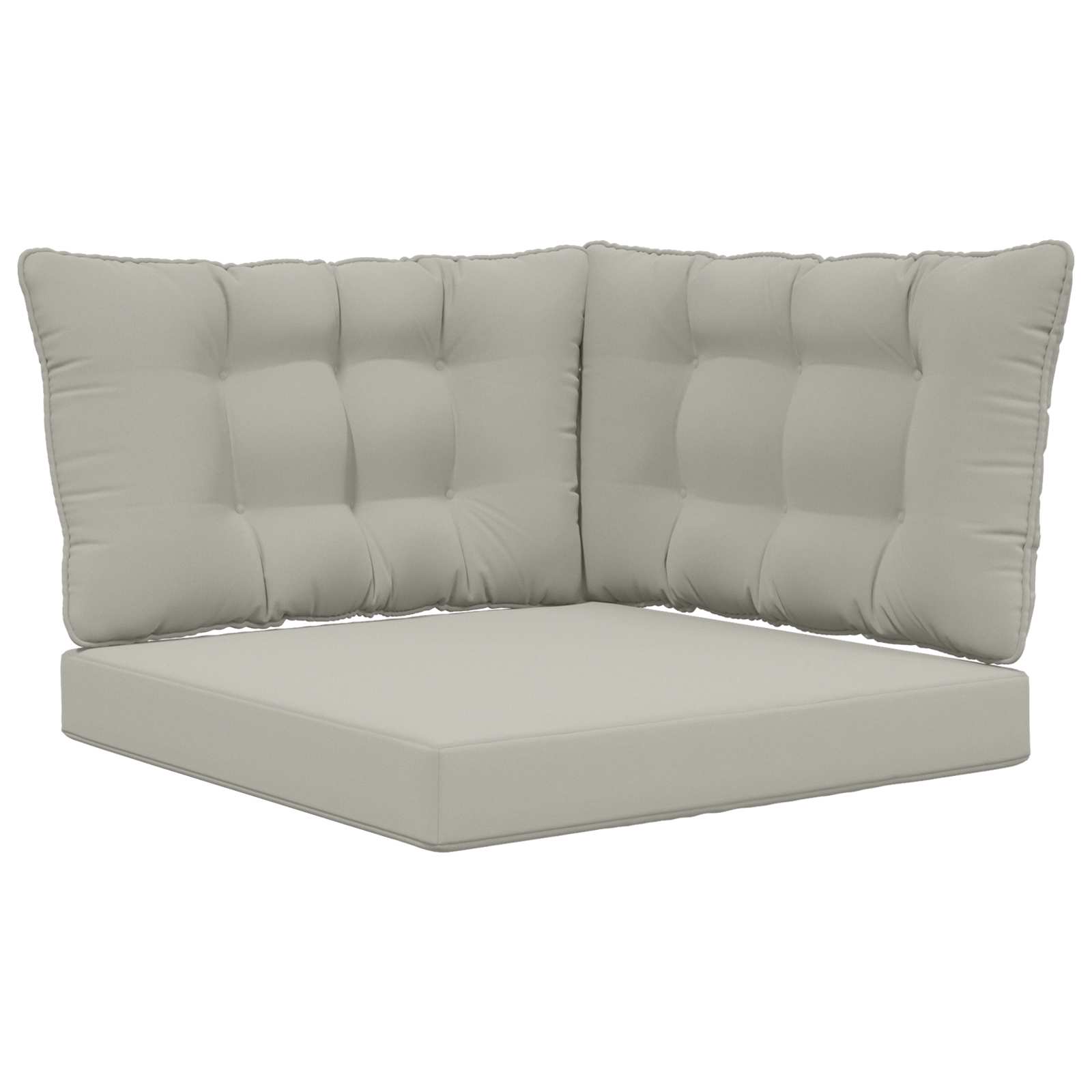 Μαξιλάρι Καναπέ Εξωτερικού Χώρου 3 pcs Γκρι Πολυεστέρας - Pakobazaar