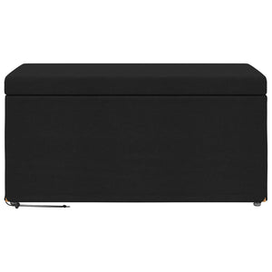 Σκαμνί Μαύρο 81 x 41 x 40 cm Ύφασμα και Επεξεργασμένο Ξύλο