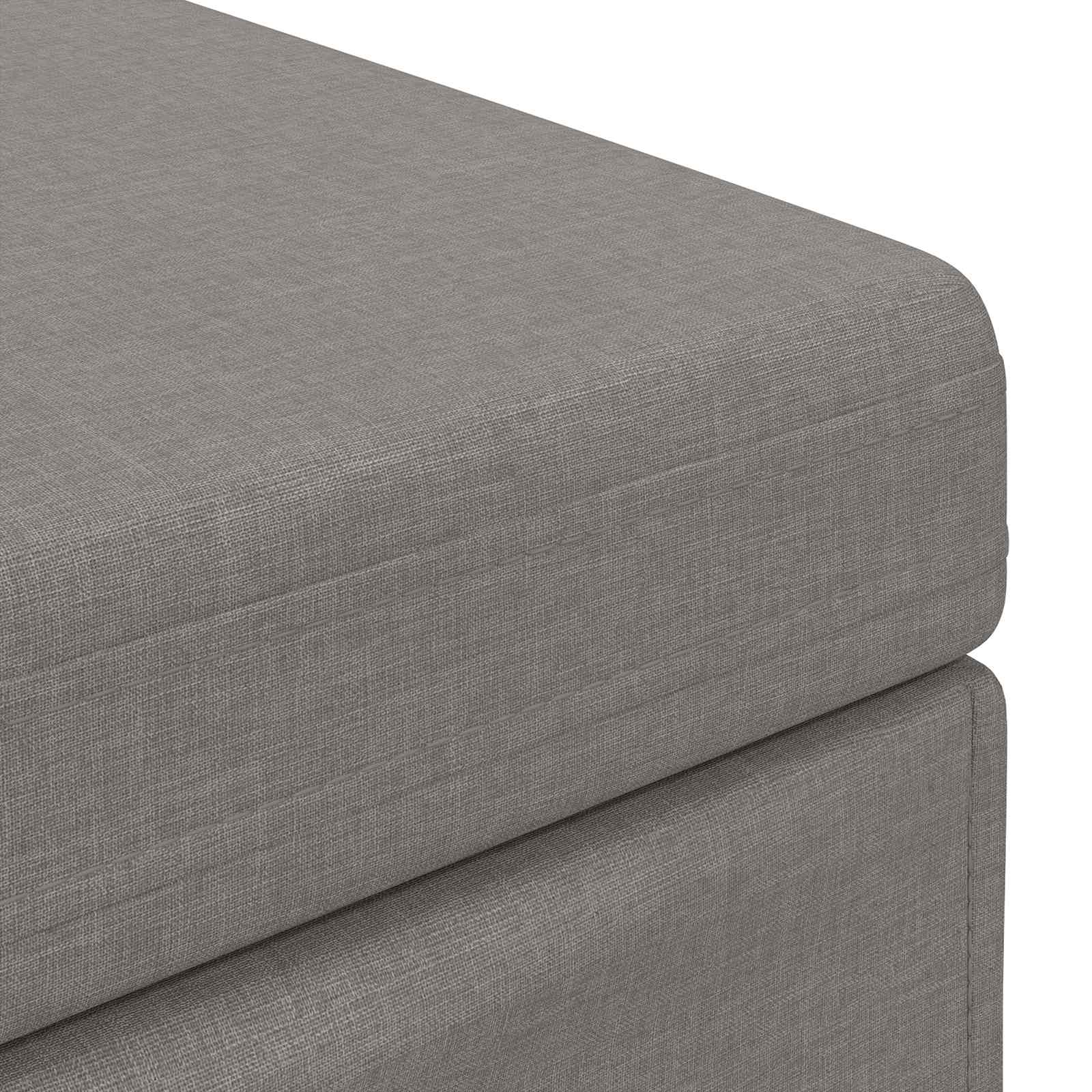 Σκαμνί Taupe 81 x 41 x 40 cm Ύφασμα και Επεξεργασμένο Ξύλο