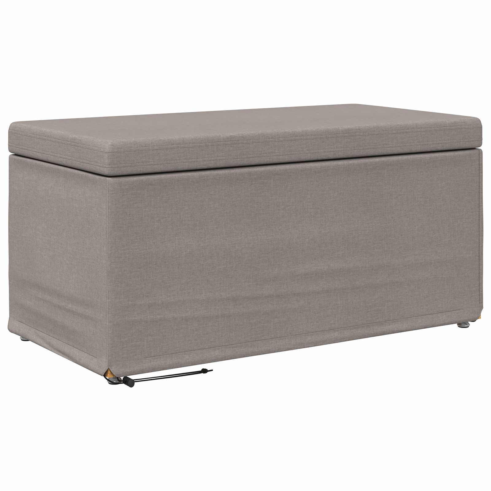 Σκαμνί Taupe 81 x 41 x 40 cm Ύφασμα και Επεξεργασμένο Ξύλο