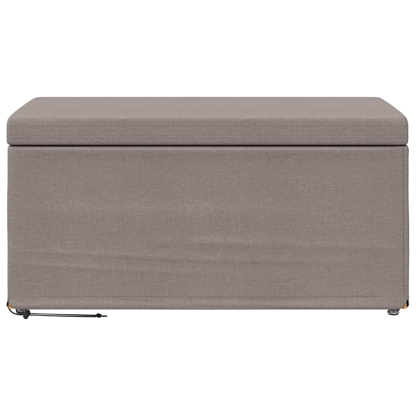 Σκαμνί Taupe 81 x 41 x 40 cm Ύφασμα και Επεξεργασμένο Ξύλο