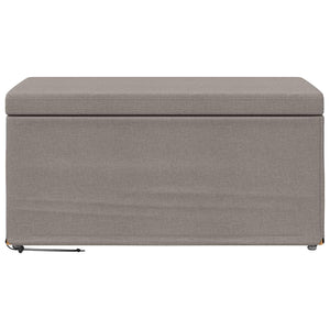 Σκαμνί Taupe 81 x 41 x 40 cm Ύφασμα και Επεξεργασμένο Ξύλο