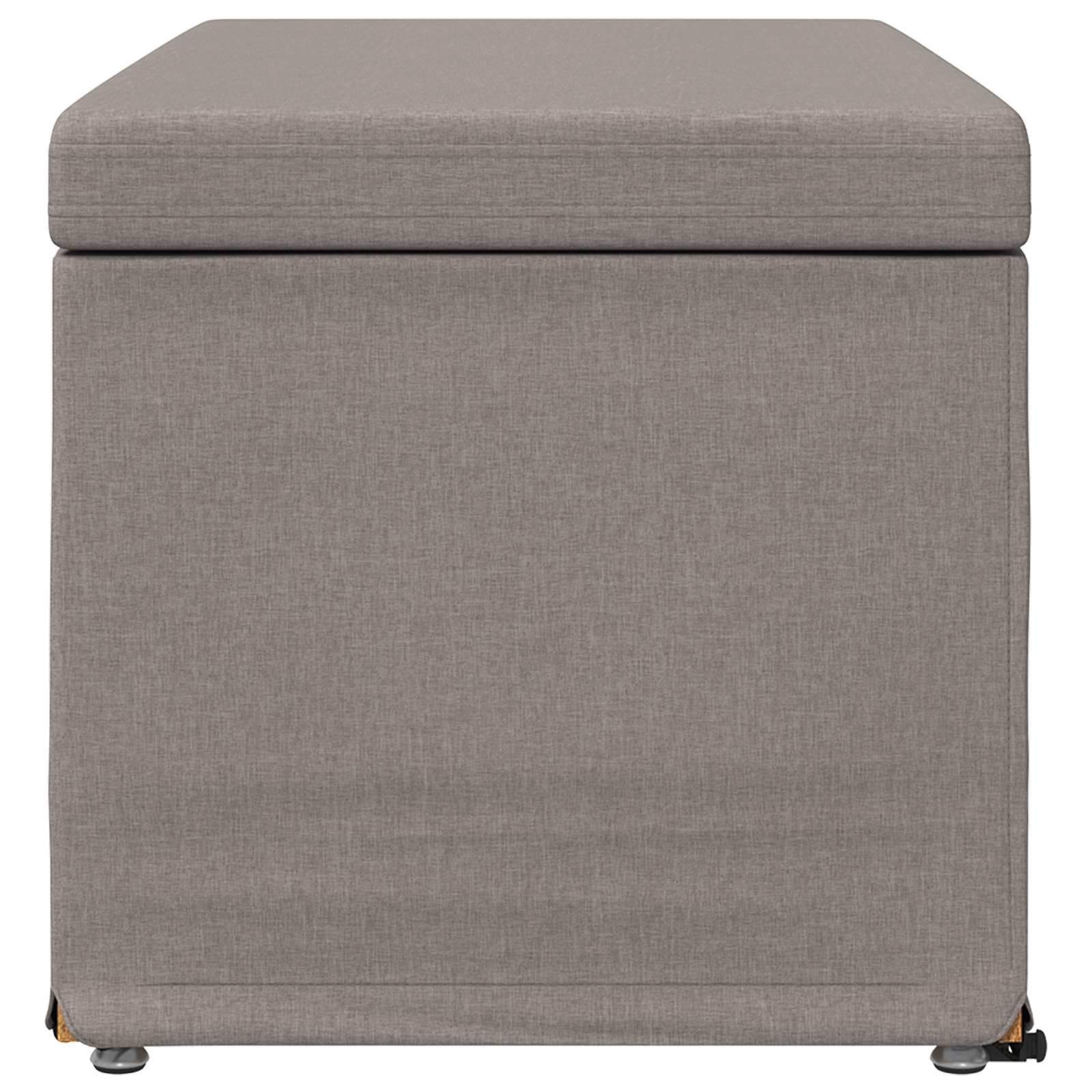 Σκαμνί Taupe 81 x 41 x 40 cm Ύφασμα και Επεξεργασμένο Ξύλο