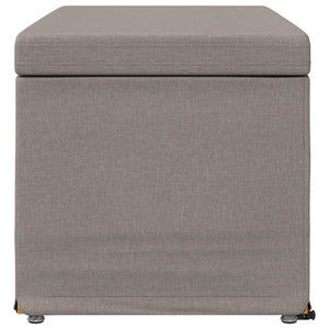 Σκαμνί Taupe 81 x 41 x 40 cm Ύφασμα και Επεξεργασμένο Ξύλο