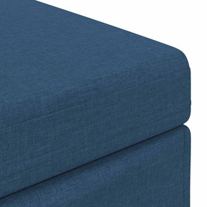 Σκαμνί Μπλε 81 x 41 x 40 cm Ύφασμα και Επεξεργασμένο Ξύλο