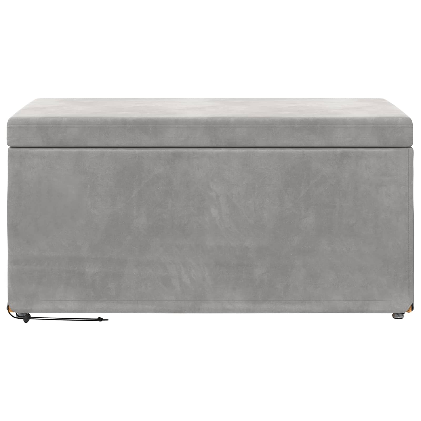 Σκαμνί Ανοιχτό γκρι 81 x 41 x 40 cm Βελούδο και Μηχανικά Ξύλα