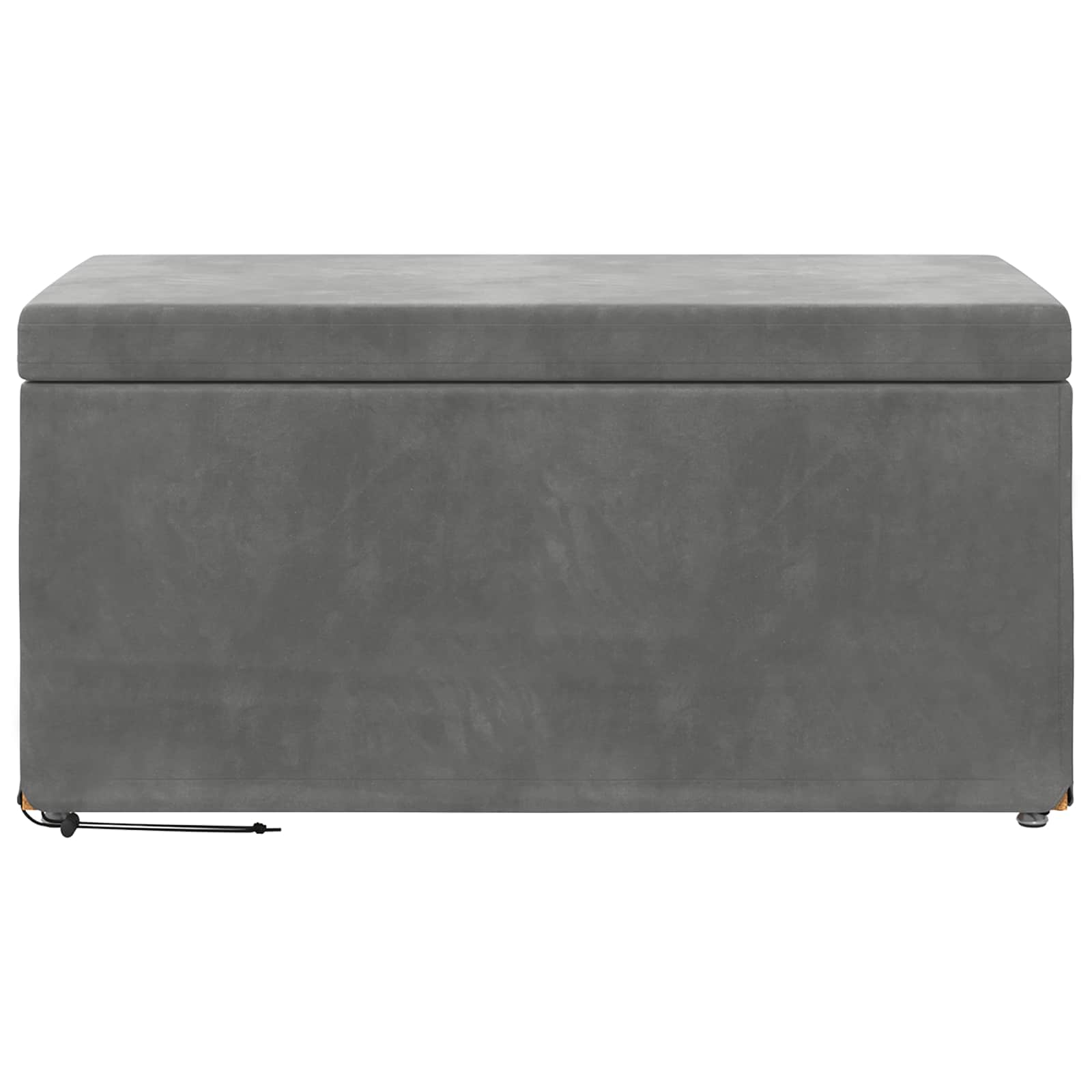 Σκαμνί Σκούρο Γκρι 81 x 41 x 40 cm Βελούδο και Μηχανικά Ξύλα