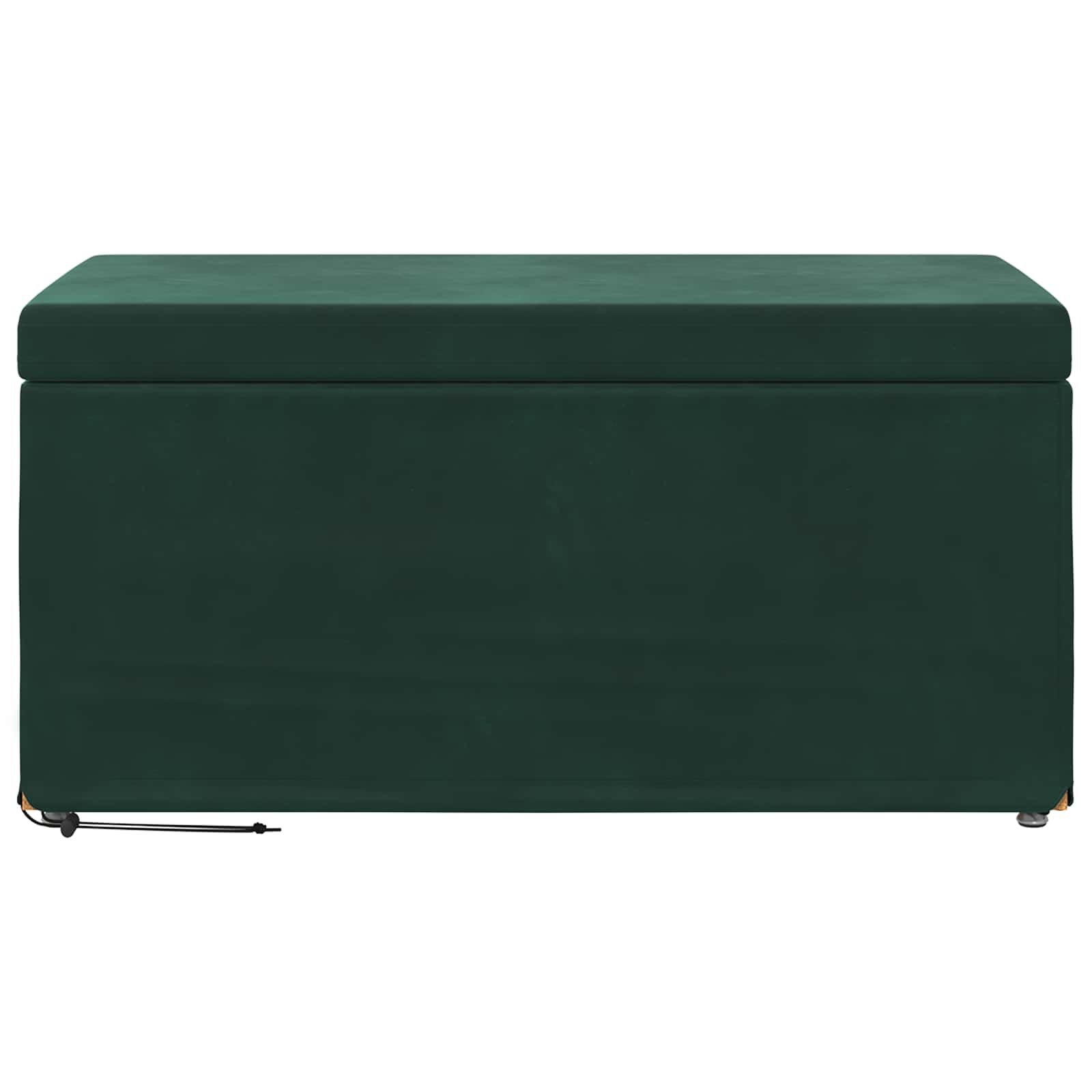 Σκαμνί Σκούρο Πράσινο 81 x 41 x 40 cm Βελούδο και Μηχανικά Ξύλα