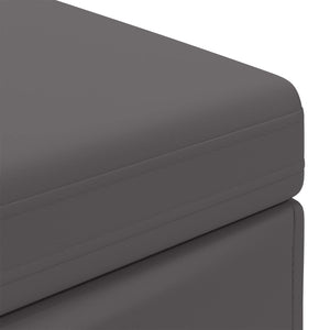 Σκαμνί Γκρι 81 x 41 x 40 cm Ψεύτικο Δέρμα και Μηχανικά Ξύλα