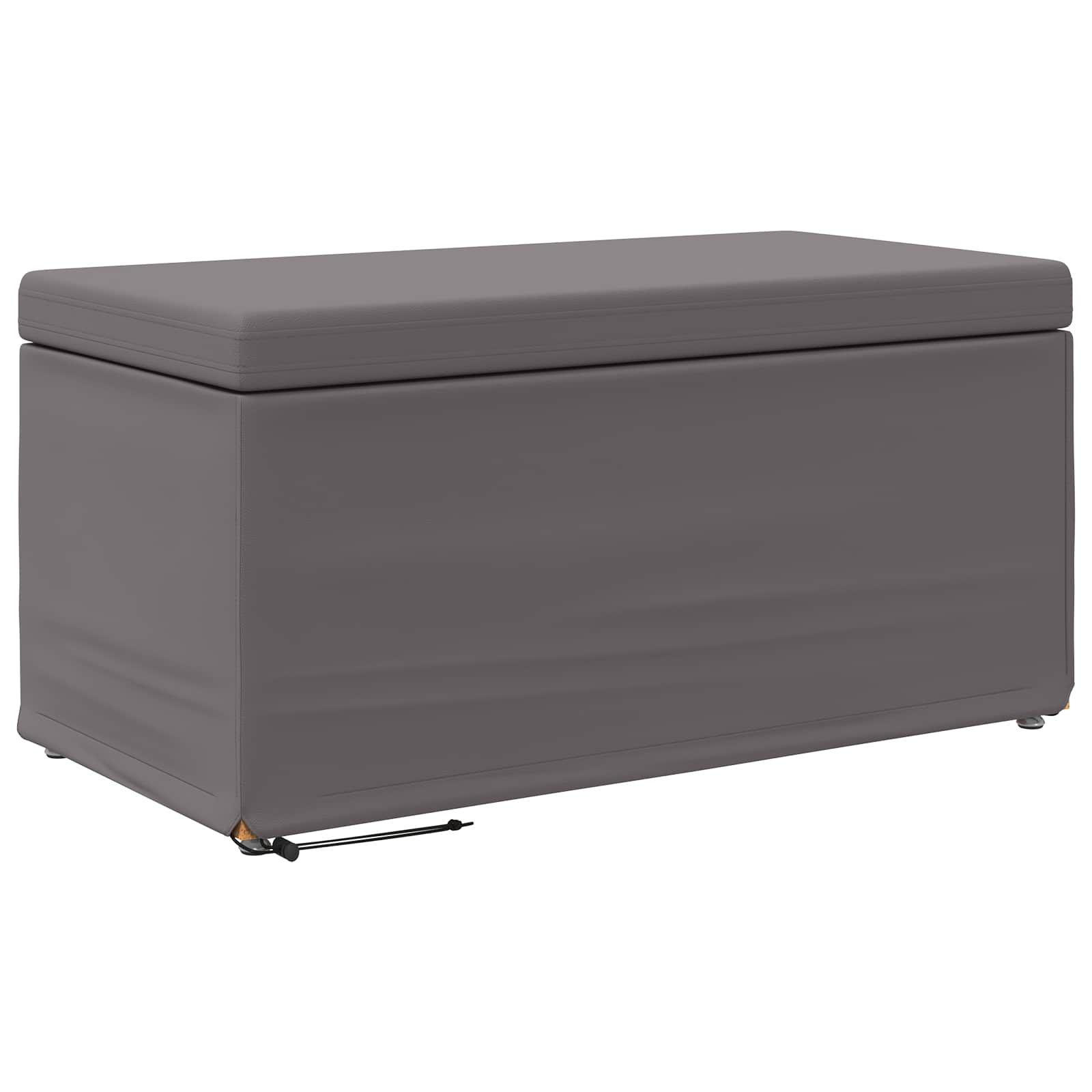Σκαμνί Γκρι 81 x 41 x 40 cm Ψεύτικο Δέρμα και Μηχανικά Ξύλα