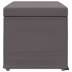 Σκαμνί Γκρι 81 x 41 x 40 cm Ψεύτικο Δέρμα και Μηχανικά Ξύλα