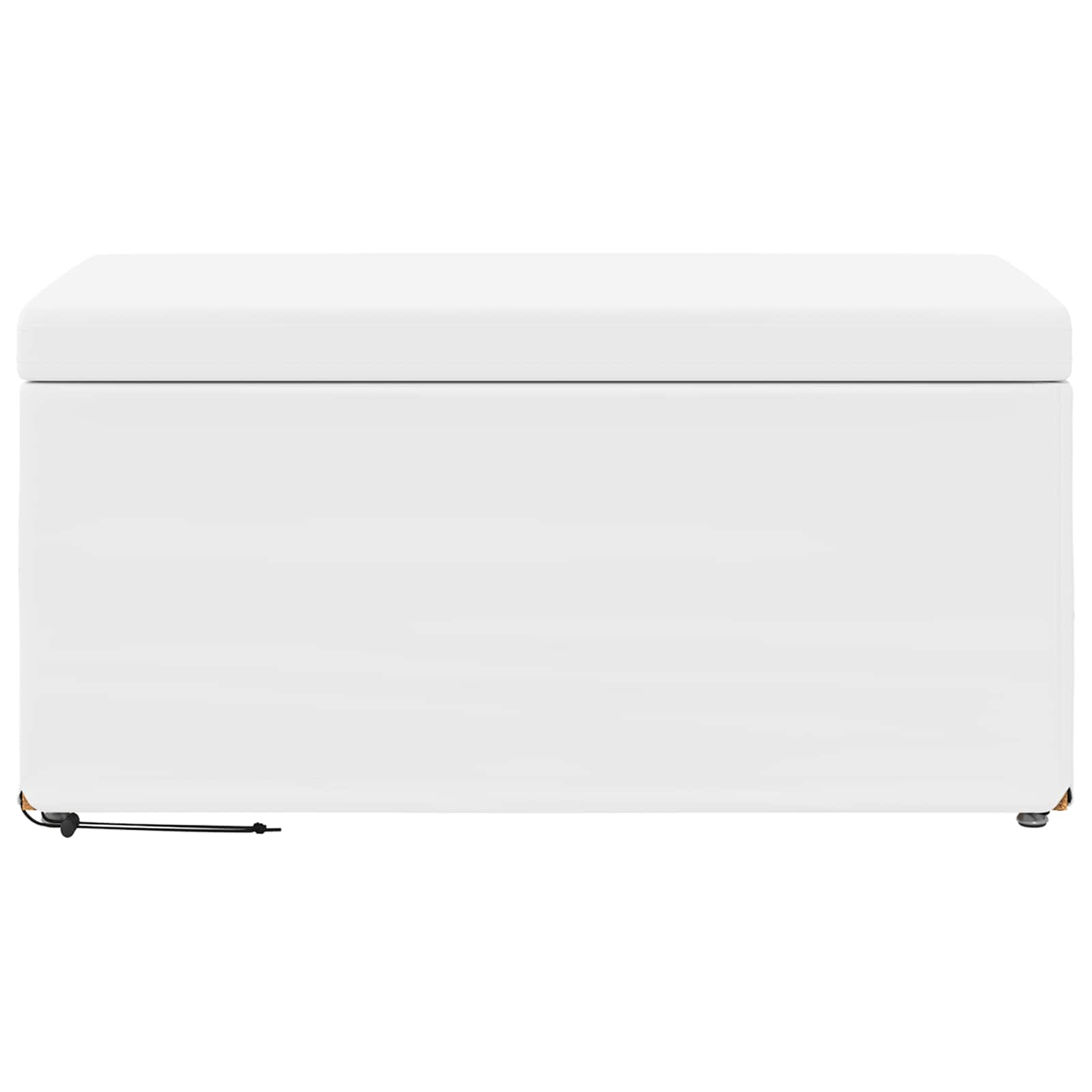 Σκαμνί Λευκό 81 x 41 x 40 cm Ψεύτικο Δέρμα και Μηχανικά Ξύλα