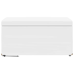 Σκαμνί Λευκό 81 x 41 x 40 cm Ψεύτικο Δέρμα και Μηχανικά Ξύλα