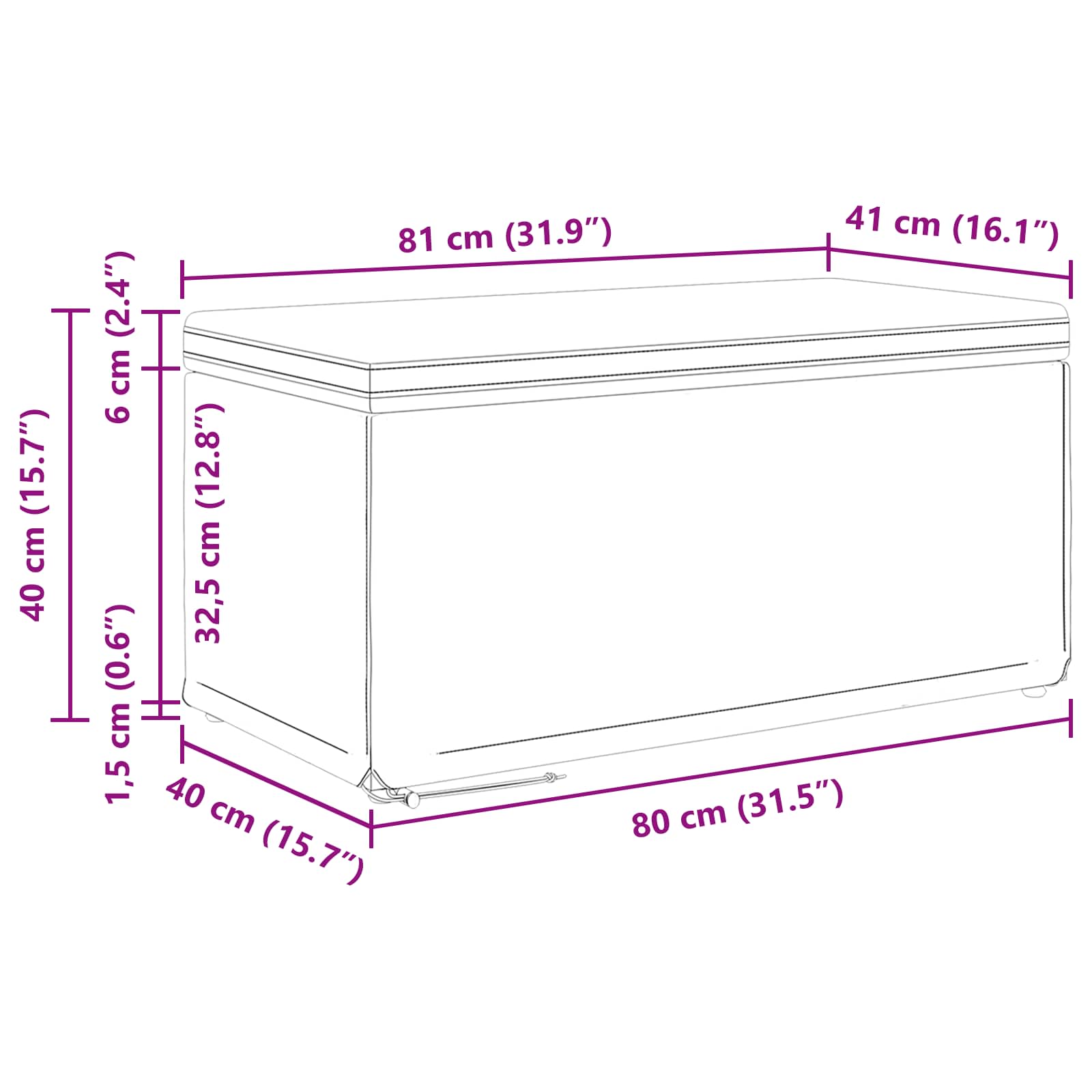 Σκαμνί Λευκό 81 x 41 x 40 cm Ψεύτικο Δέρμα και Μηχανικά Ξύλα