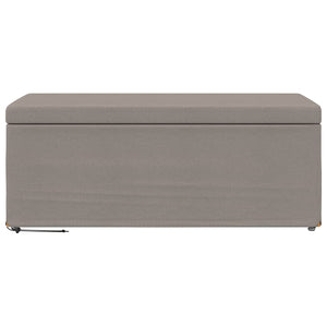 Σκαμνί Taupe 101 x 41 x 40 εκ Ύφασμα και Επεξεργασμένο Ξύλο