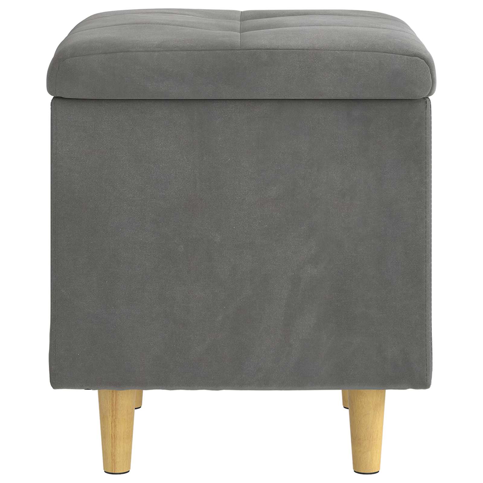 Οθωμανικό αποθήκευσης Σκούρο Γκρι 40 x 40 x 45 cm Βελούδο