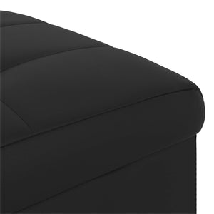 Οθωμανικό αποθήκευσης Μαύρο 40 x 40 x 45 cm Τεχνητό δέρμα