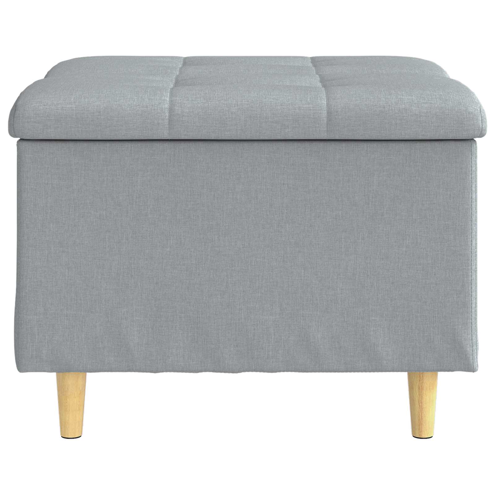 Οθωμανικό αποθήκευσης Ανοιχτό γκρι 60 x 60 x 45 cm ύφασμα