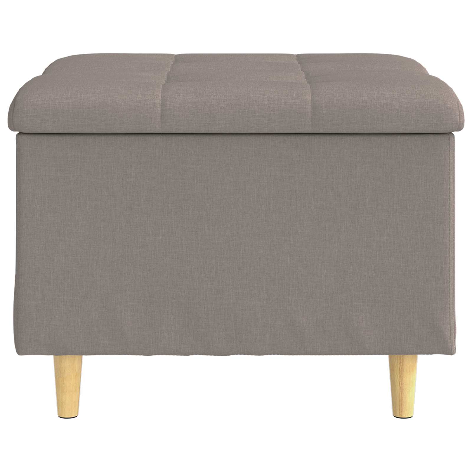 Οθωμανικό αποθήκευσης με μαξιλάρι Taupe 60 x 60 x 45 cm ύφασμα - Pakobazaar
