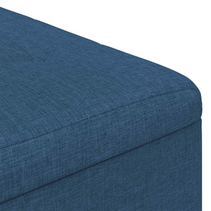 Οθωμανό με Αποθηκευτικό Χώρο Μπλε 60 x 60 x 45 cm ύφασμα