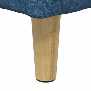 Οθωμανό με Αποθηκευτικό Χώρο Μπλε 60 x 60 x 45 cm ύφασμα