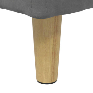 Οθωμανικό αποθήκευσης Σκούρο Γκρι 60 x 60 x 45 cm Βελούδο
