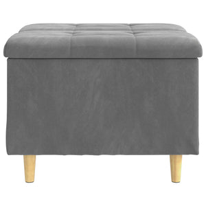 Οθωμανικό αποθήκευσης Σκούρο Γκρι 60 x 60 x 45 cm Βελούδο