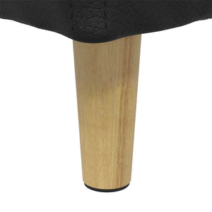 Οθωμανό με Αποθηκευτικό Χώρο Μαύρο 60 x 60 x 45 cm