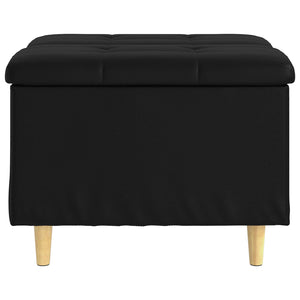 Οθωμανό με Αποθηκευτικό Χώρο Μαύρο 60 x 60 x 45 cm