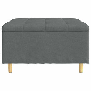 Οθωμανικό αποθήκευσης Σκούρο Γκρι 80 x 80 x 45 cm ύφασμα - Pakobazaar