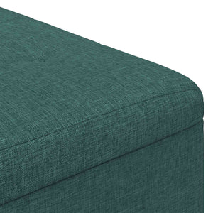 Οθωμανικό αποθήκευσης Σκούρο Πράσινο 80 x 80 x 45 cm ύφασμα - Pakobazaar