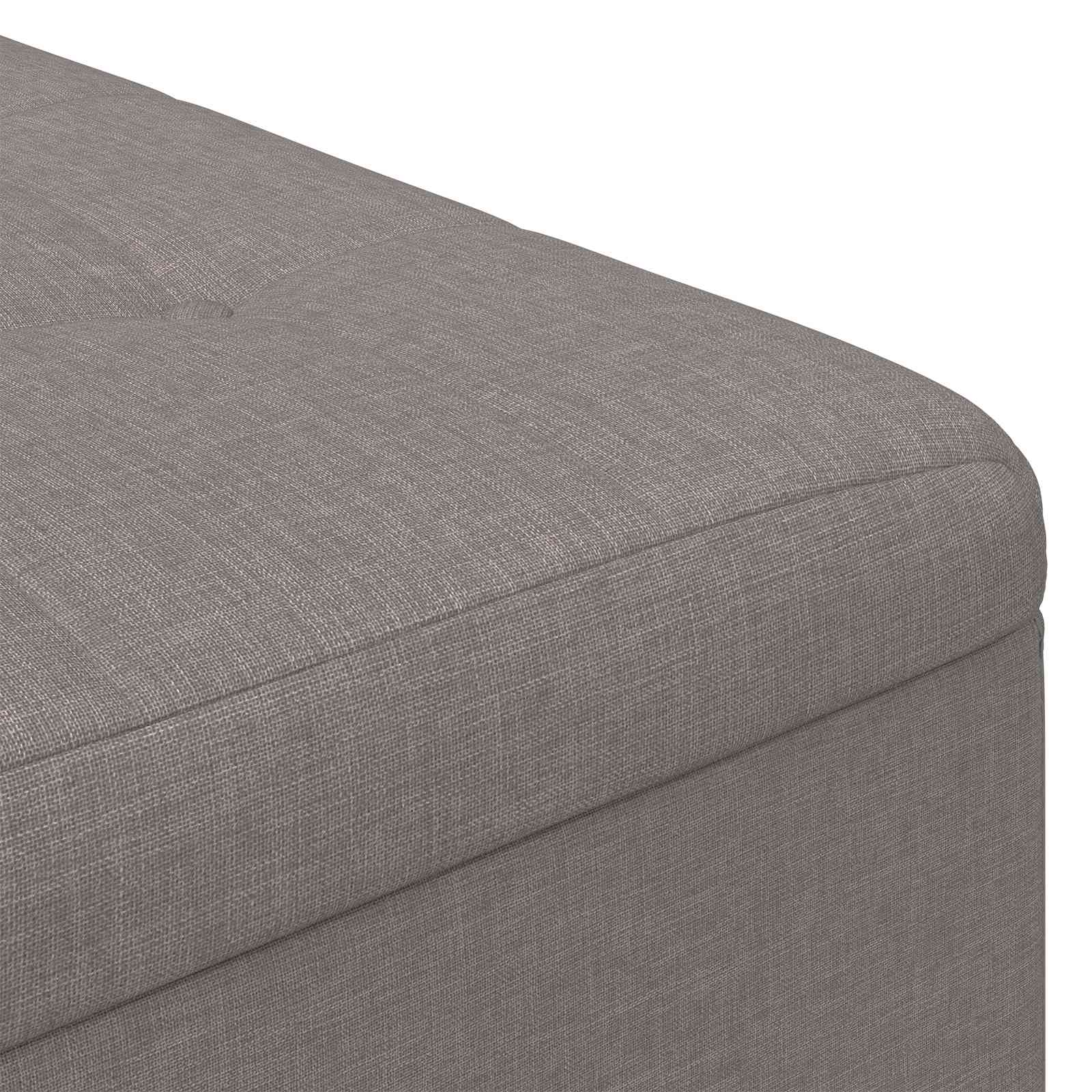 Οθωμανό με Αποθηκευτικό Χώρο Taupe 80 x 80 x 45 cm ύφασμα