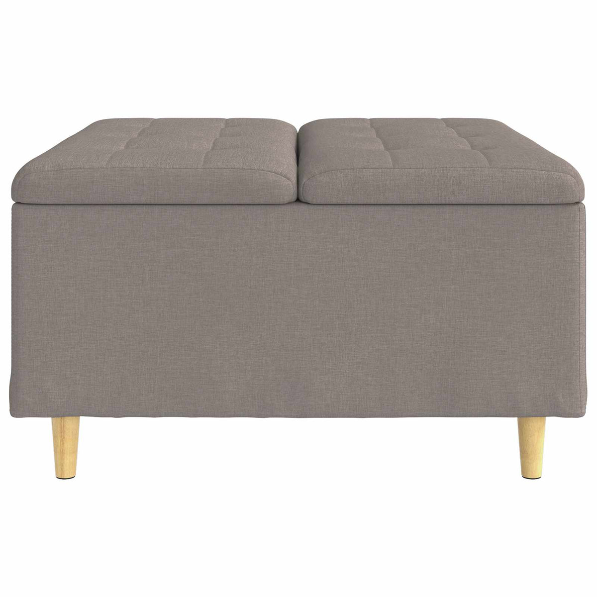 Οθωμανό με Αποθηκευτικό Χώρο Taupe 80 x 80 x 45 cm ύφασμα