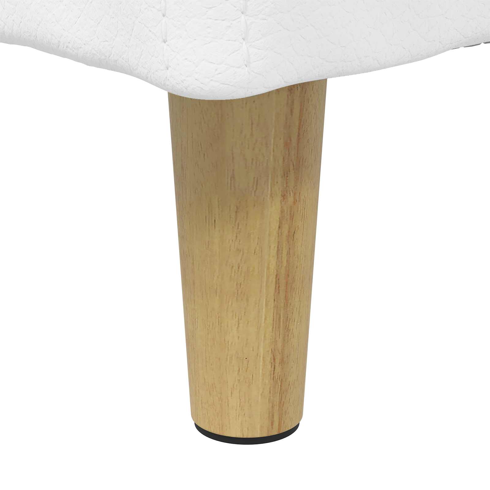 Οθωμανικό αποθήκευσης Λευκός 80 x 80 x 45 cm Τεχνητό δέρμα - Pakobazaar