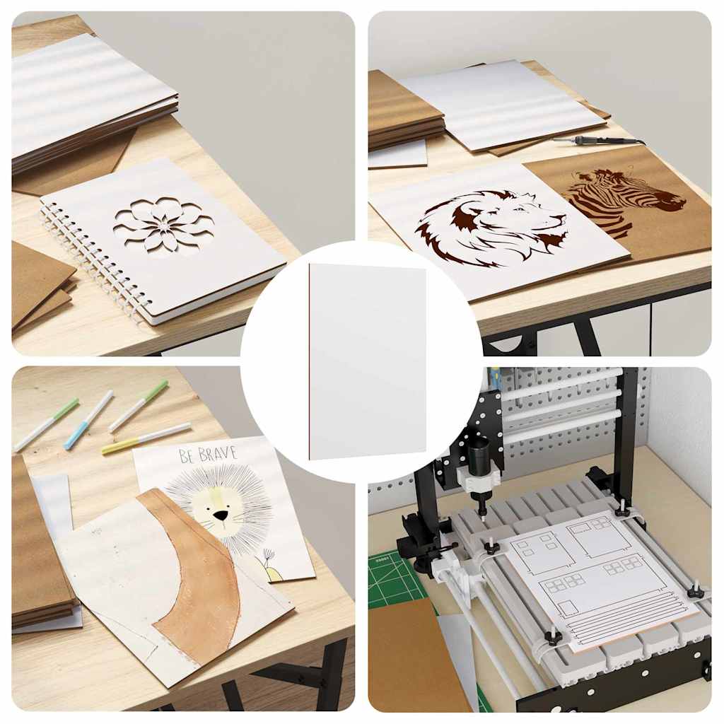 Διακοσμητικά Πάνελ 12 pcs Λευκό 15 x 21 x 0.27 εκ.