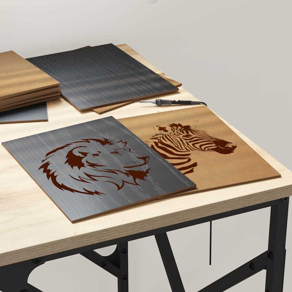 Διακοσμητικά Πάνελ 12 pcs Μαύρη Οξυά 15 x 21 x 0.27 εκ.