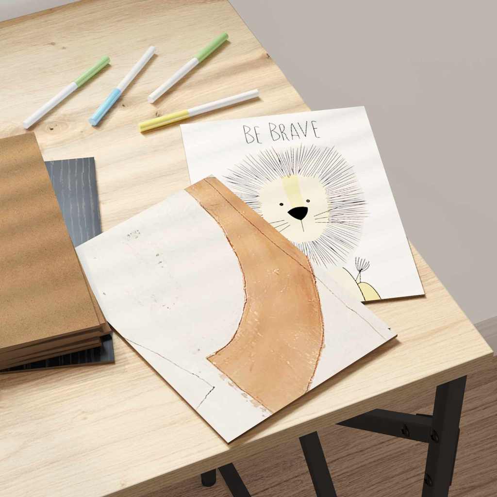 Διακοσμητικά Πάνελ 50 pcs Μαύρη Οξυά 15 x 21 x 0.27 εκ.