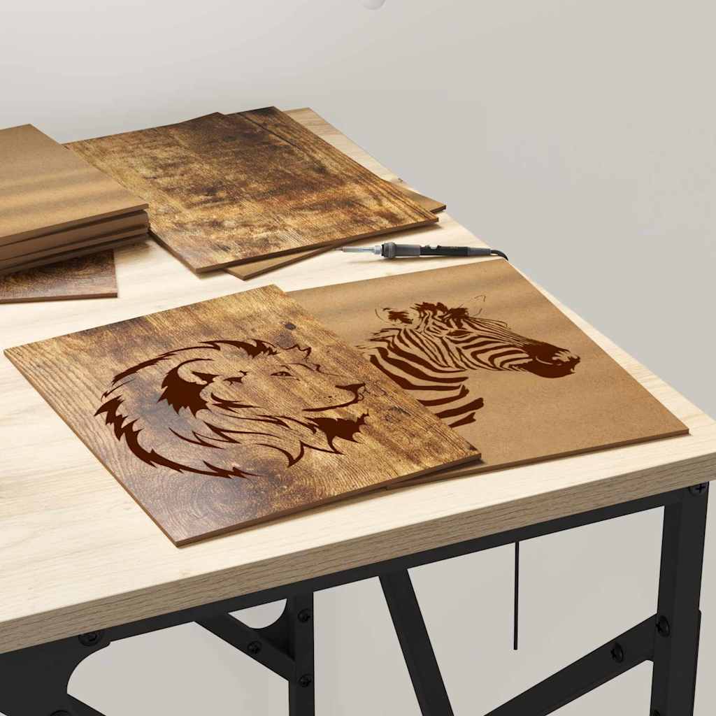 Διακοσμητικά Πάνελ 12 pcs Καπνιστό Δρύς 15 x 21 x 0.27 εκ. - Pakobazaar