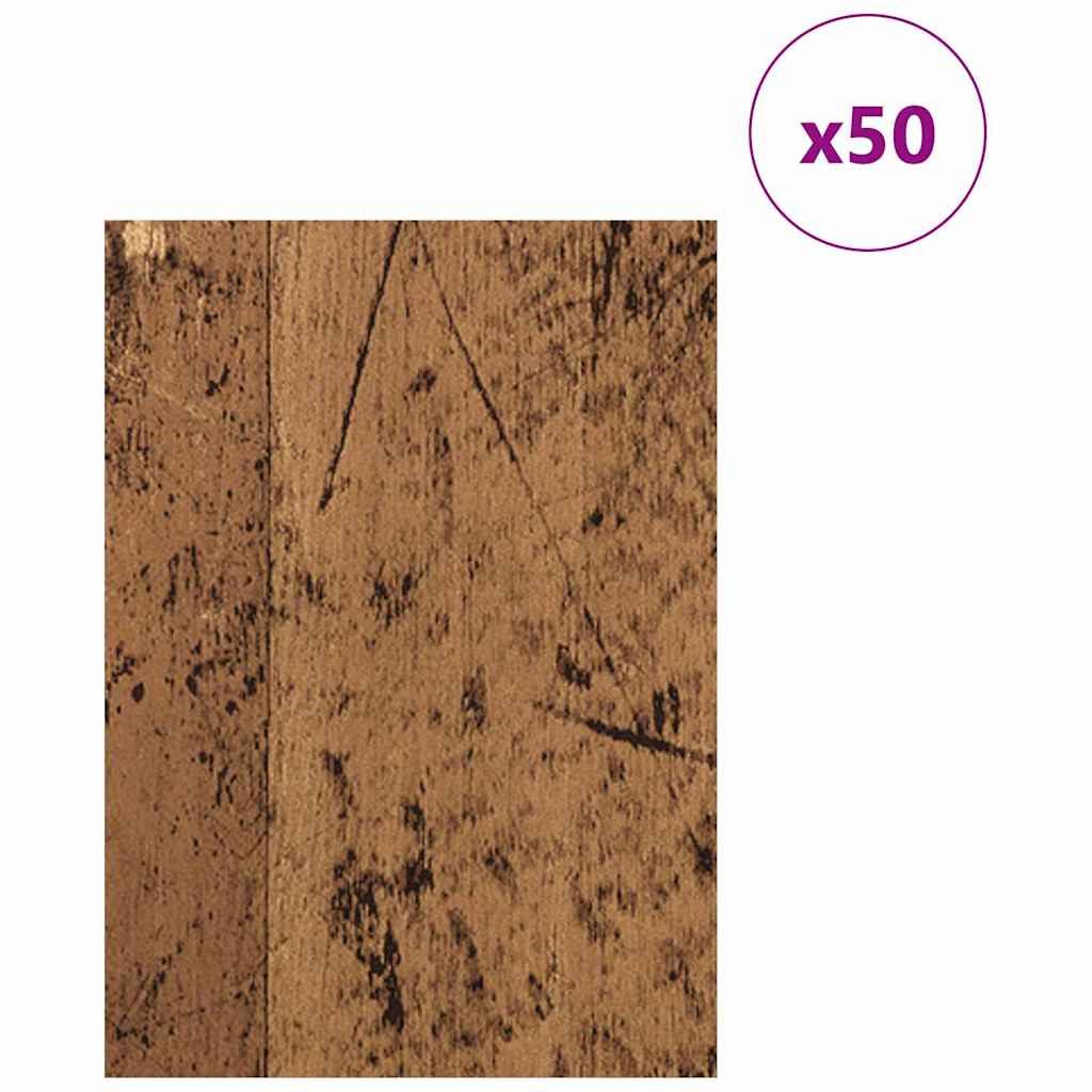 Διακοσμητικά Πάνελ 50 pcs Παλιό ξύλο 15 x 21 x 0.27 εκ.