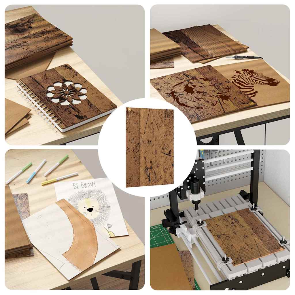 Διακοσμητικά Πάνελ 150 pcs Παλιό ξύλο 15 x 21 x 0.27 εκ.